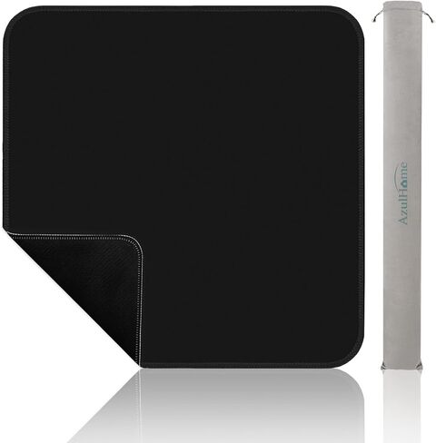 Mahjong Mat, Mahjong Table Mat Black Carrying Bag, Anti Slip and Noise Reduction Table Cover for Mahjong, Poker, Card Games, Dominoes, Board Games, Slip Resistant Mat (Black) in Kuwait