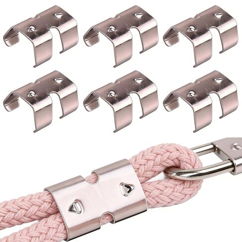 4PCS 304 Stainless Steel Rope Clamps 2Pcs Thimble Fittings Heavy Duty Double Rope Clamps Fits 14/45 Inch to 1/2 Inch Make Rope for Pets, Horse Ropes or in Boats and Other Marine environments (A) in Kuwait