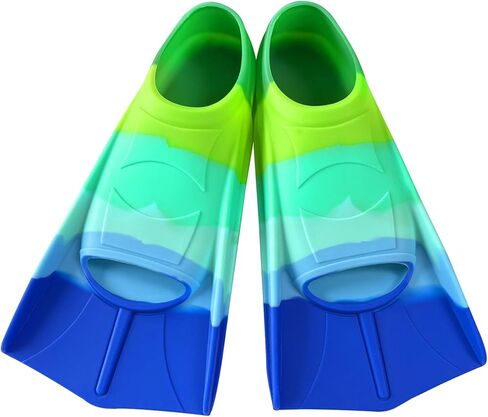 Kids Swim Fins, Fins for Swimming Kid,Short Kids Flipper with Mesh Bag,Swimming Flippers for Lap Swimming Training,Flippers for Children Adults Beginners in Saudi Arabia
