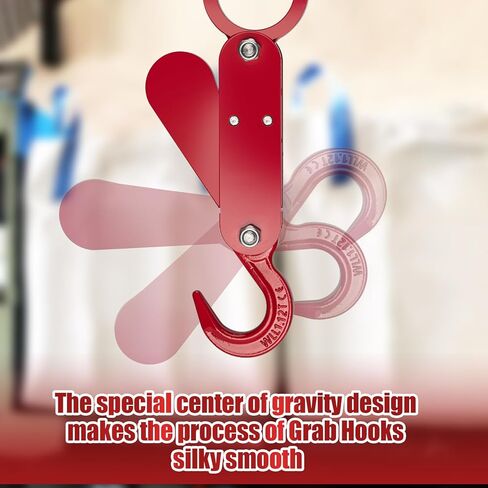 خطاف رفع تلقائي، خطاف أمان تلقائي، خطاف يعمل بالجاذبية الميكانيكية بالكامل بوزن 2200 رطل لتفريغ أكياس الطن، خطاف ميكانيكي عالي التحمل لمزرعة مستودعات المصنع in Kuwait