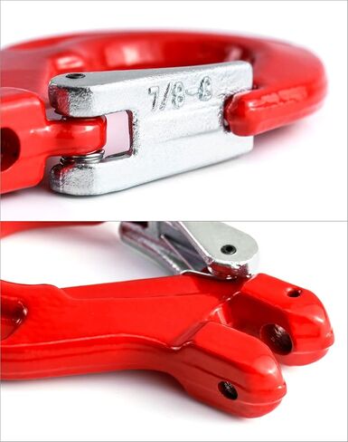 QWORK 3/8" Safety Clevis Slip Hook with Latch, 4400 lbs Capacity, Grade 80 Drop Forged Alloy Steel in Saudi Arabia