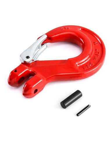 QWORK 3/8" Safety Clevis Slip Hook with Latch, 4400 lbs Capacity, Grade 80 Drop Forged Alloy Steel in Saudi Arabia