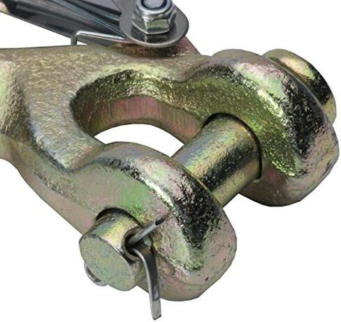 التحكم في الشحن الأمريكي 3/8 بوصة، درجة 70، خطاف منزلق Clevis مع مزلاج أمان، حد حمل العمل 6,600 رطل، 4 عبوات in Saudi Arabia