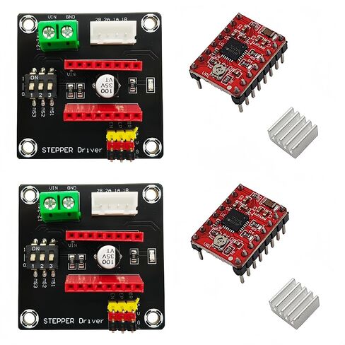 2 مجموعات ل DRV8825/A4988 42 لوحة توسيع سائق محرك متدرج مع وحدة تشغيل محرك متدرج A4988 لملحقات الطابعة ثلاثية الأبعاد in Kuwait