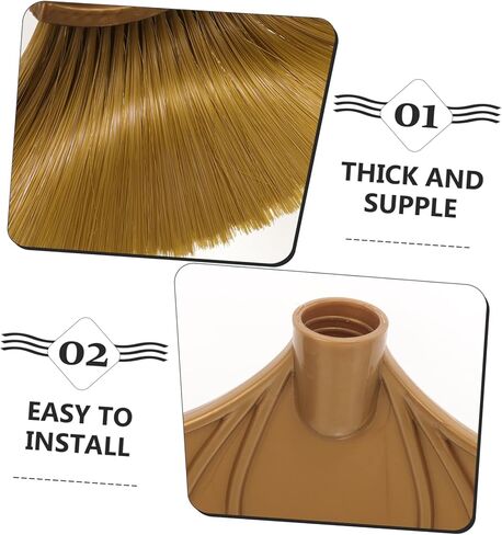 Broom Head Replacement for Household Sweeper Durable and Flexible Cleaning Broom Head for Easy Floor and Pet Hair Cleaning for Home and Bathroom Use in Saudi Arabia