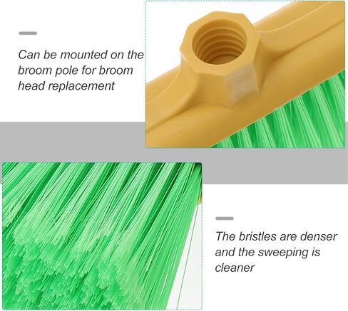 iplusmile Broom Head Replacement for Indoor Outdoor Cleaning Kitchen Garage Floor 12.59 X 5.90 X 1.57 Inch Plastic Broom Accessories in Saudi Arabia