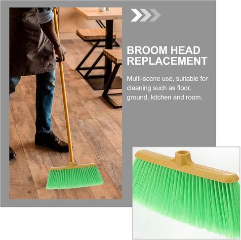 iplusmile Broom Head Replacement for Indoor Outdoor Cleaning Kitchen Garage Floor 12.59 X 5.90 X 1.57 Inch Plastic Broom Accessories in Saudi Arabia