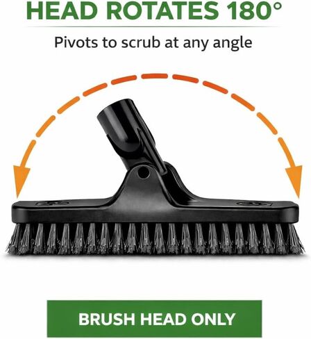 LIBMAN Swivel Grout Brush Replacement Heads - Heavy Duty Grout Scrub Brush - Shower Tile Scrubber with V-Shaped Stiff Bristles for Crevice Cleaning, Corners, Baseboards in Saudi Arabia