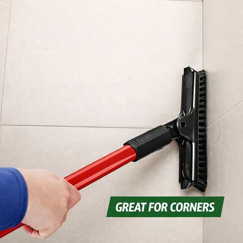 LIBMAN Swivel Grout Brush Replacement Heads - Heavy Duty Grout Scrub Brush - Shower Tile Scrubber with V-Shaped Stiff Bristles for Crevice Cleaning, Corners, Baseboards in Saudi Arabia
