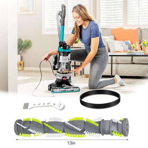 بكرة فرشاة وحزام فراغ لـ Bissell Cleanview Swivel Pet 3836 3832 3837 3839 3764 3675 3534 3536 3676 3674 36762 ملحقات وأجزاء المكنسة الكهربائية Power Force Helix in Kuwait