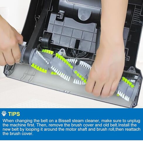 بكرة فرشاة وحزام فراغ لـ Bissell Cleanview Swivel Pet 3836 3832 3837 3839 3764 3675 3534 3536 3676 3674 36762 ملحقات وأجزاء المكنسة الكهربائية Power Force Helix in Kuwait