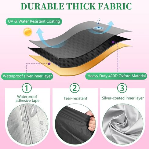 غطاء/خيمة ترامبولين خارجية بطول 14 قدم من ستارتو، مناسب لـ 8 أقطاب منحنية ترامبولين مستدير، مقاوم للماء والأشعة فوق البنفسجية ومقاوم للرياح، سهل التركيب، أسود (غطاء فقط) in Kuwait