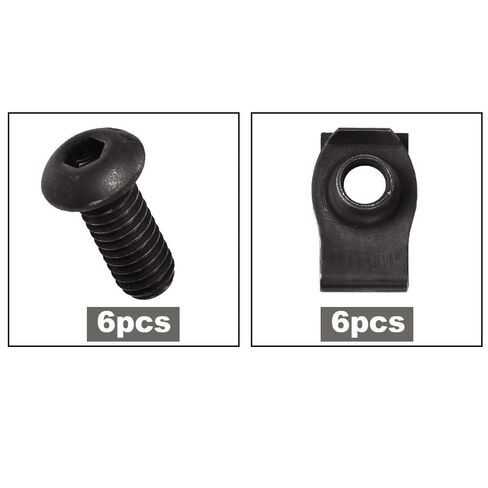 Flat Nut and Torx Screw Set Replacement Compatible with Polaris Ranger General ACE RZR and Brutus UTV Models from 2014-2026 7519650, 7547674 Black 12 Pieces in Saudi Arabia