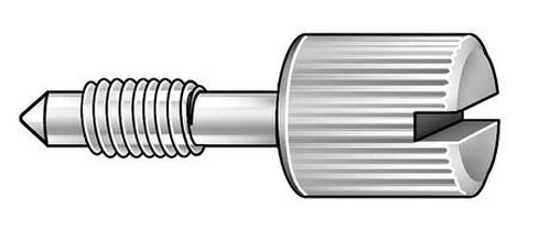 Panel Screw, Knurl, 10-32x7/8 L, PK5 in Saudi Arabia