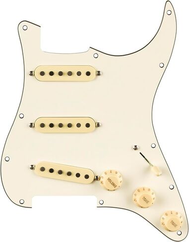 Fender Pre-Wired Strat, Pure Vintage '65 with Reverse Wound Revese Polarity Middle, Black 11 Hole Pickguard Electric Guitar Electronics (0992237506) in Kuwait