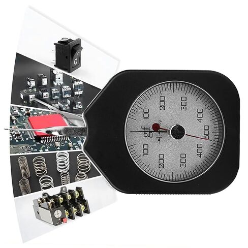 Dial Tension Gauge, 500G High Accuracy Tension Meter Tester, Portable Gram Force Gauge Tensiometer with Dual Pointer for Electronic Switch in Kuwait