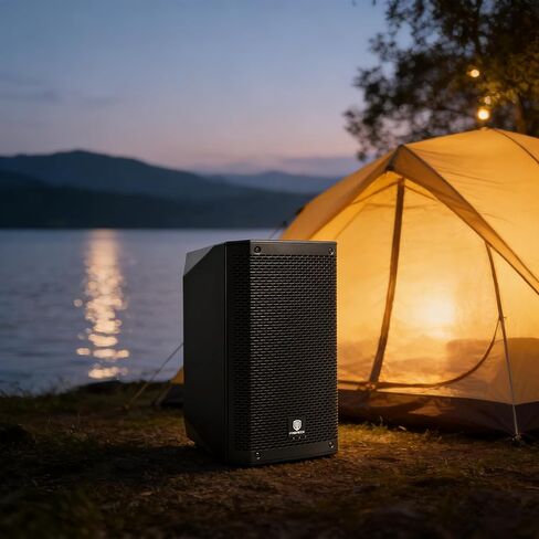 PRORECK SP8 8-Inch 1000W Powered PA Speaker, 3-Channel DSP Mixer with Bluetooth & TWS, Portable Sound System for DJs, Live Performance & Parties in Kuwait