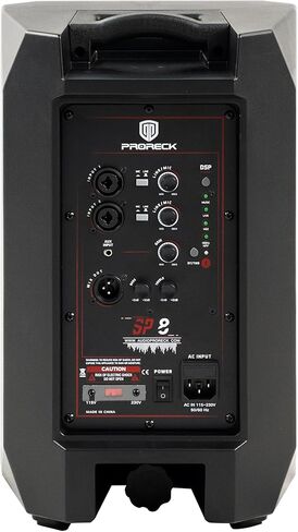 PRORECK SP8 8-Inch 1000W Powered PA Speaker, 3-Channel DSP Mixer with Bluetooth & TWS, Portable Sound System for DJs, Live Performance & Parties in Kuwait