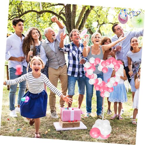 SUPVOX DIY Balloon Support Column Stand Kit with Base and Pole Balloon Holder Material for Birthday Party Decorations Suitable for Wedding and Celebration Events in Saudi Arabia