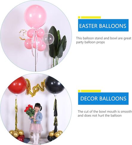 Balloon Rod and Balloon Sticks with 36-inch Bowl Holder 2 Meter Telescopic Plastic Support for Party Decorations Stand without Base in Saudi Arabia