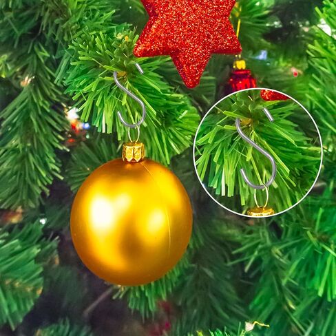 Thinp 40 قطعة خطافات صغيرة على شكل حرف S للتعليق، 1-1/2 خطاف من الفولاذ المقاوم للصدأ على شكل حرف S، خطاف صغير للخدمة الشاقة، شماعات صغيرة على شكل حرف S لتزيين عيد الميلاد، علامات سلسلة مفاتيح مجوهرات مصنوعة يدويًا (فضي) in Kuwait