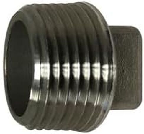 MIDLAND INDUSTRIES 62654 Cored Square Head Plug, 3/4-in Male NPT, Stainless Steel, 150 lb in Kuwait