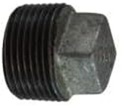 MIDLAND INDUSTRIES 64660 Cored Square Head Plug, 3 in MPT, Iron, Galvanized in Kuwait