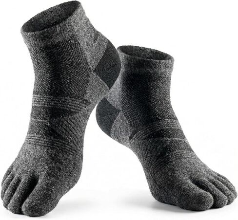 Merino Wool Five Toe Socks للرجال والنساء ، زوجان ، رطبة Wicking Athletic ، الجري ، ارتفاع الكاحل in Saudi Arabia