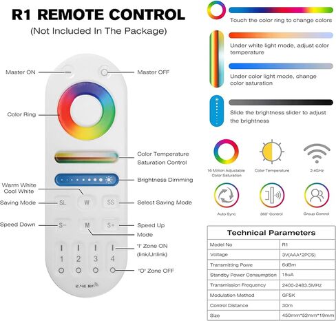 HUSUKU RS10 6000LM Underwater Marine Light for Boat, RGB 72LED 7" 12V 60W, All-Metal Body IP68 Waterproof, Ultra Bright Color Change Boat LED Light for Yachts Boats Transom Dock Pontoon Sailboat in Kuwait