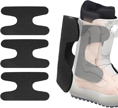 Ski Snowboard Boots Fitting Pads, 10 Pcs H Bars Self-Adhesive Foam Padding, Thick Ankle Wrap Pads Achilles Tendon Pressure Support Pad, Ski Boot Inserts Protectors to Reduce Heel Lift Ankle Blisters in Saudi Arabia