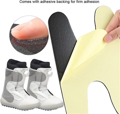 Ski Snowboard Boots Fitting Pads, 10 Pcs H Bars Self-Adhesive Foam Padding, Thick Ankle Wrap Pads Achilles Tendon Pressure Support Pad, Ski Boot Inserts Protectors to Reduce Heel Lift Ankle Blisters in Saudi Arabia