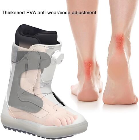 Ski Snowboard Boots Fitting Pads, 10 Pcs H Bars Self-Adhesive Foam Padding, Thick Ankle Wrap Pads Achilles Tendon Pressure Support Pad, Ski Boot Inserts Protectors to Reduce Heel Lift Ankle Blisters in Saudi Arabia