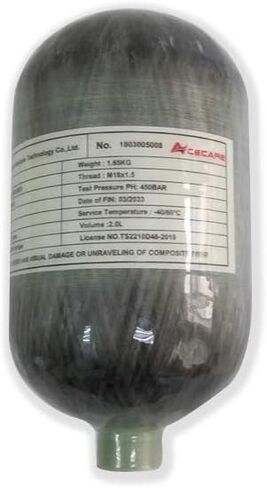 Acecare Carbon Fiber Cylinder 4500Psi high Pressure Thread M18X1.5 Paintball Tank for Airgun air Rifle in Saudi Arabia