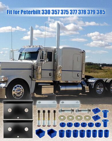 Engine Hood Hinge Pivot Bolt Roller Bushings and Bumper Fit for Peterbilt 357 377 378 379, Truck Hood Hinge Repair Kit Replace 13-04154 13-04164 13-04391 13-03593 in Saudi Arabia