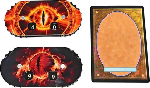 Life Counter 2 PCS PCAK Twin Digits نمط Dragon Scale مصمم 2 × 4 سم (0.787 × 1.57 بوصة) للعبة CEDH ولعبة MTG مزدوجة مصنوعة من الأكريليك (Black & Red Scale) in Kuwait