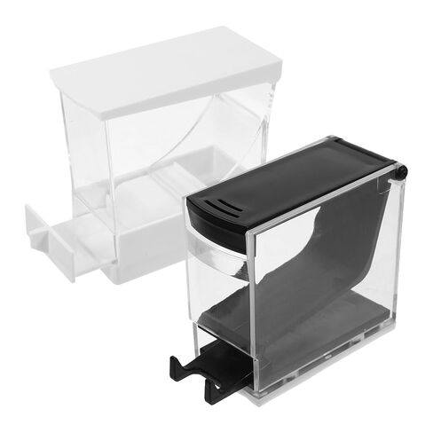 2pcs Cotton Roll Holder with Lid, Press On Type Dispenser Box for Cotton Rolls & Swabs, Plastic Transparent Organizer for Home, Bedroom, Bathroom, Clinic in Saudi Arabia