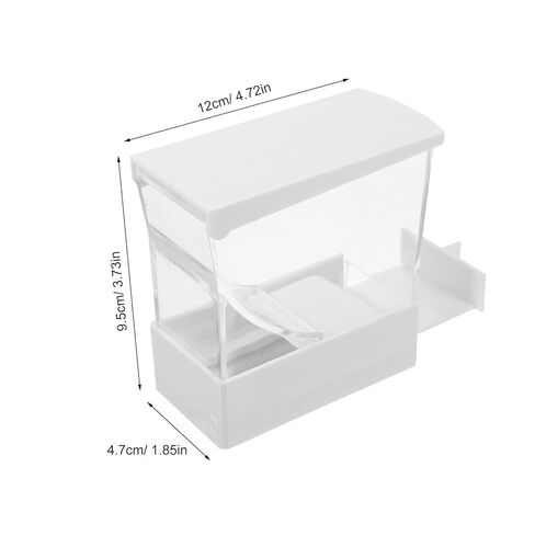 2pcs Cotton Roll Holder with Lid, Press On Type Dispenser Box for Cotton Rolls & Swabs, Plastic Transparent Organizer for Home, Bedroom, Bathroom, Clinic in Saudi Arabia