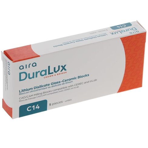 Aira 600121 DuraLux IPS e.max Type Blocks CAD inLab HT A2 C14 5/Pk in Kuwait