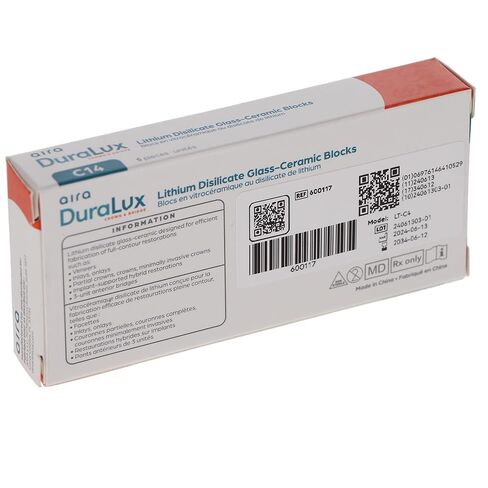 Aira 600117 DuraLux IPS e.max Type Blocks CAD inLab LT C4 C14 5/Pk in Kuwait