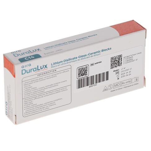 Aira 600100 DuraLux IPS e.max Type Blocks CAD inLab LT A3 C14 5/Pk in Kuwait