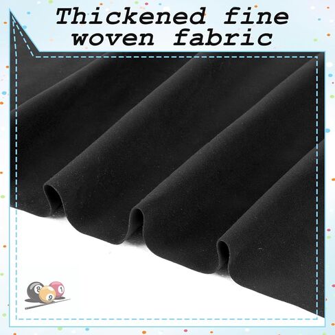 8.5 Feet Pool Table Cloth, 102.4 × 55.1 Inch Black Billiard Cloths Durable Pool Table Felt Replacement Kit with 6 Pcs 52.2 × 6.1 Inch Cloth Strips for Home, Bars, Clubs in Saudi Arabia