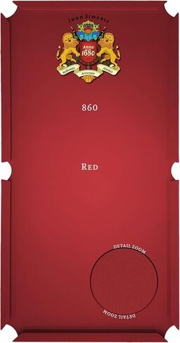 Simonis 860 Pool Table Cloth Replacement Kit for Tables Includes Precut Bed and Rail Cloth, Horsehair Brush, Spots, and Chalk (Multiple Colors) in Saudi Arabia