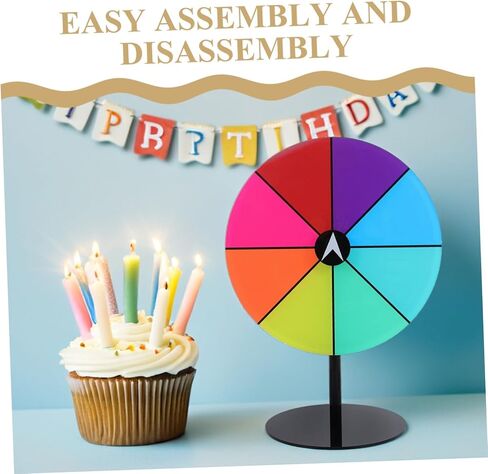 PRETYZOOM Colorful Desktop Roulette with Dry Erase Surface for Party Supplies Engaging Fast Assembly and Reusable Fun in Saudi Arabia