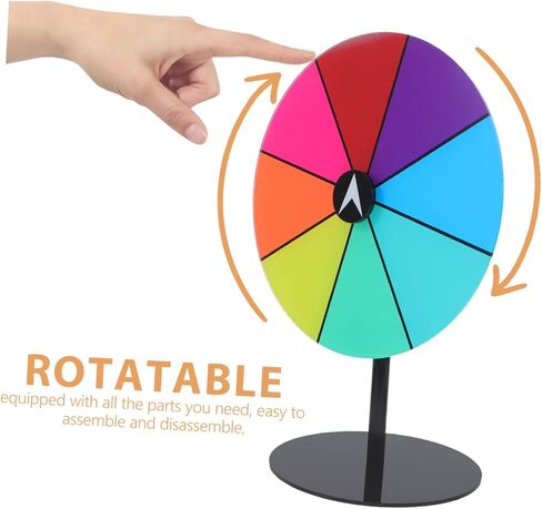 Cabilock Heavy Duty Colorful Acrylic Roulette Game with Dry Erase Surface for Events Parties and Carnival Activities Detachable Design for Easy Storage in Saudi Arabia