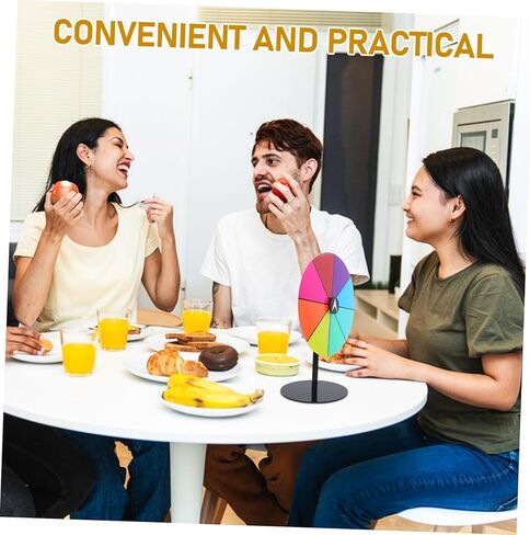 Zerodeko Heavy Duty Colorful Roulette for Parties Quick Assembly Desktop Game with Dry Erase Surface for Carnival Events Engagement Boosting Fun in Saudi Arabia