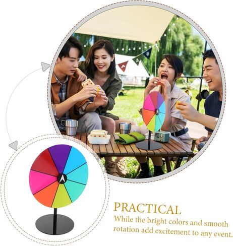 Zerodeko Heavy Duty Colorful Roulette for Parties Quick Assembly Desktop Game with Dry Erase Surface for Carnival Events Engagement Boosting Fun in Saudi Arabia