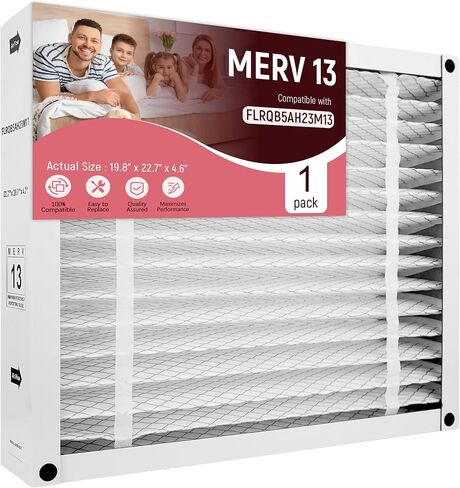 FLRQB5AH23M13 Replacement Filter Compatible with Trane FLRQB5AH23M11 Air Filter,Collapsible MERV13 HVAC AC Furnace Filter,22.7x20.7x4.7''(2 Pack) in Saudi Arabia