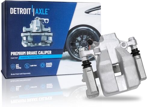 Detroit Axle - 2 Front Brake Calipers for Chevy Trailblazer EXT Traverse Buick Enclave GMC Envoy Acadia Saturn Outlook Isuzu Ascender Saab 9-7x Rainier Disc Brake Calipers w/Bracket Replacement in Kuwait