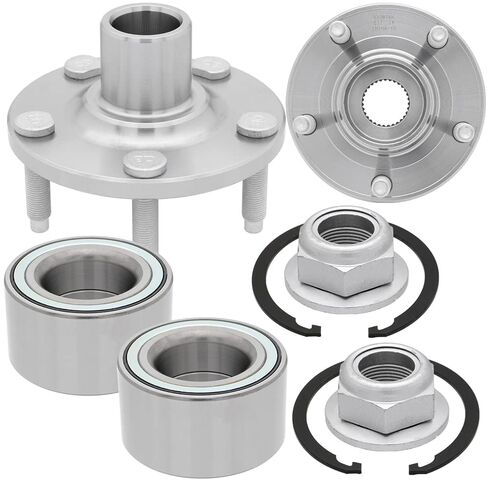 [2-Pack] BR930876K - Front Driver and Passenger Side Wheel Hub Bearing Repair Kit Assembly Compatible with 2011-2014 Ford Edge, 2011-2015 Lincoln MKX in Kuwait
