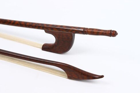 German bow for Upright Double Bass Bow 3/4 size Snakewood Baroque Bass Bow Handcrafted with Powerful Tone Sound and Well Balance (3/4 German Style) in Saudi Arabia